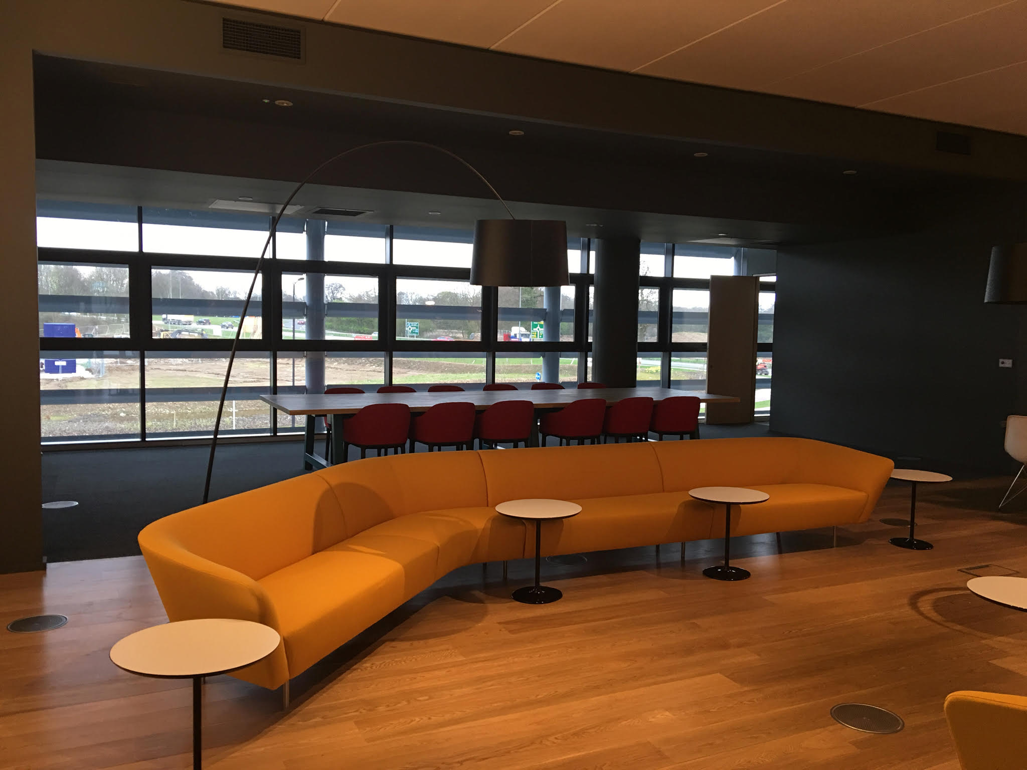 Office with an ornage look